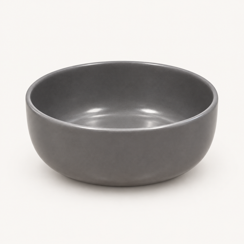 Grey Round Bowl — catalogue front view