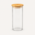 Large Glass Storage Jar with Wooden Lid – 1300ml