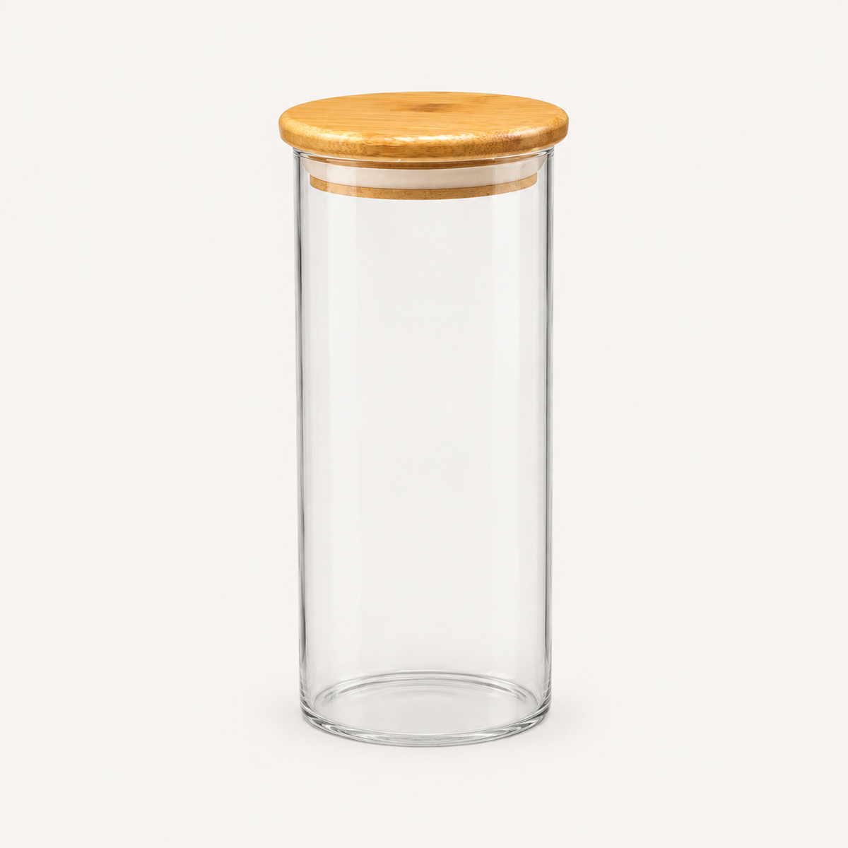 Large Glass Storage Jar with Wooden Lid – 1300ml