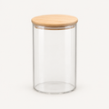 Medium Glass Storage Jar with Wooden Lid – 1050ml