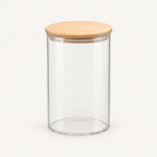 Medium Glass Storage Jar with Wooden Lid – 1050ml
