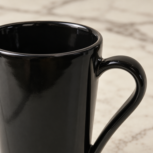 Black Everyday Mug — detail