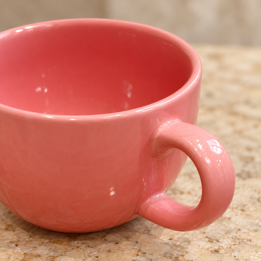 Pink Rounded Cup — detail view