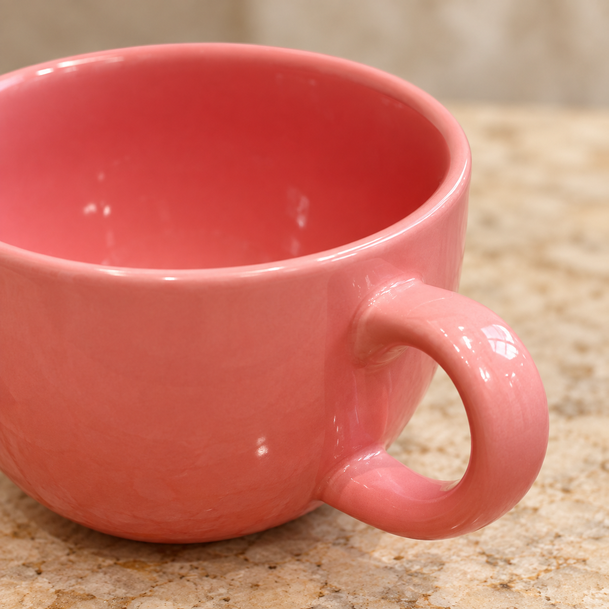 Pink Rounded Cup — detail view