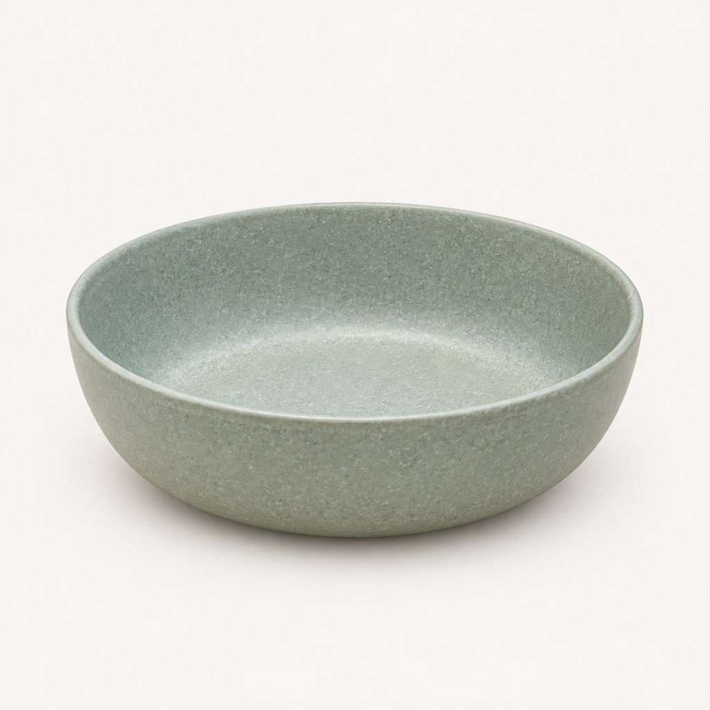 Sage Speckled Bowl — catalogue front view
