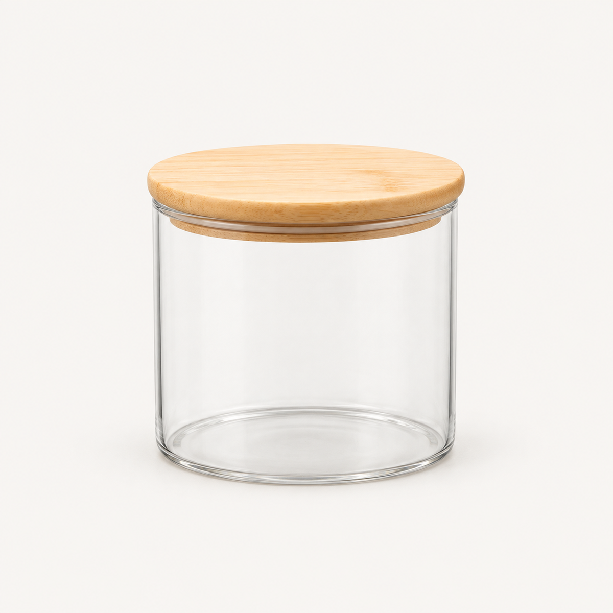 Small Glass Storage Jar with Wooden Lid – 685ml