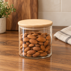 Small Glass Storage Jar with Wooden Lid – 685ml